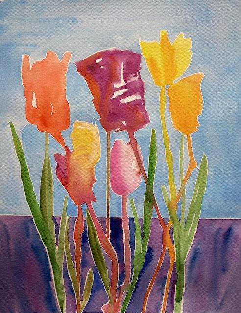 Abstract Tulips