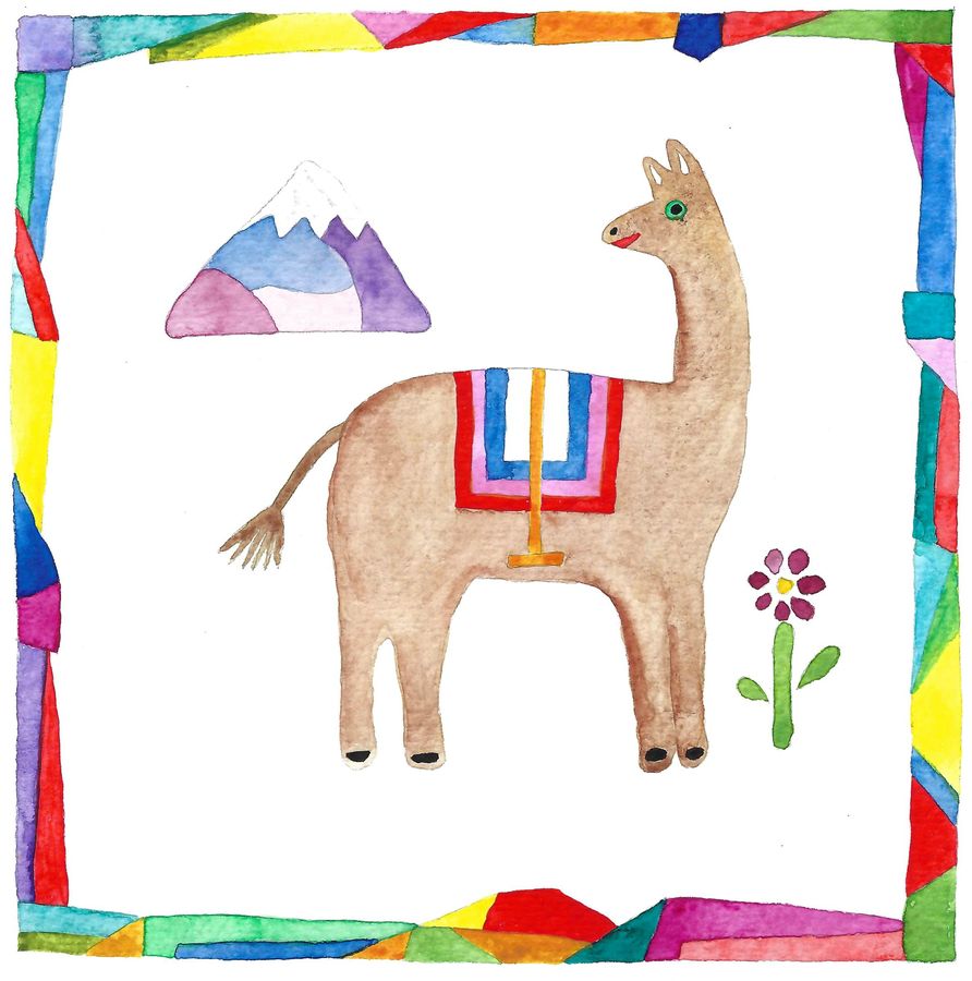 Llama and Mountain