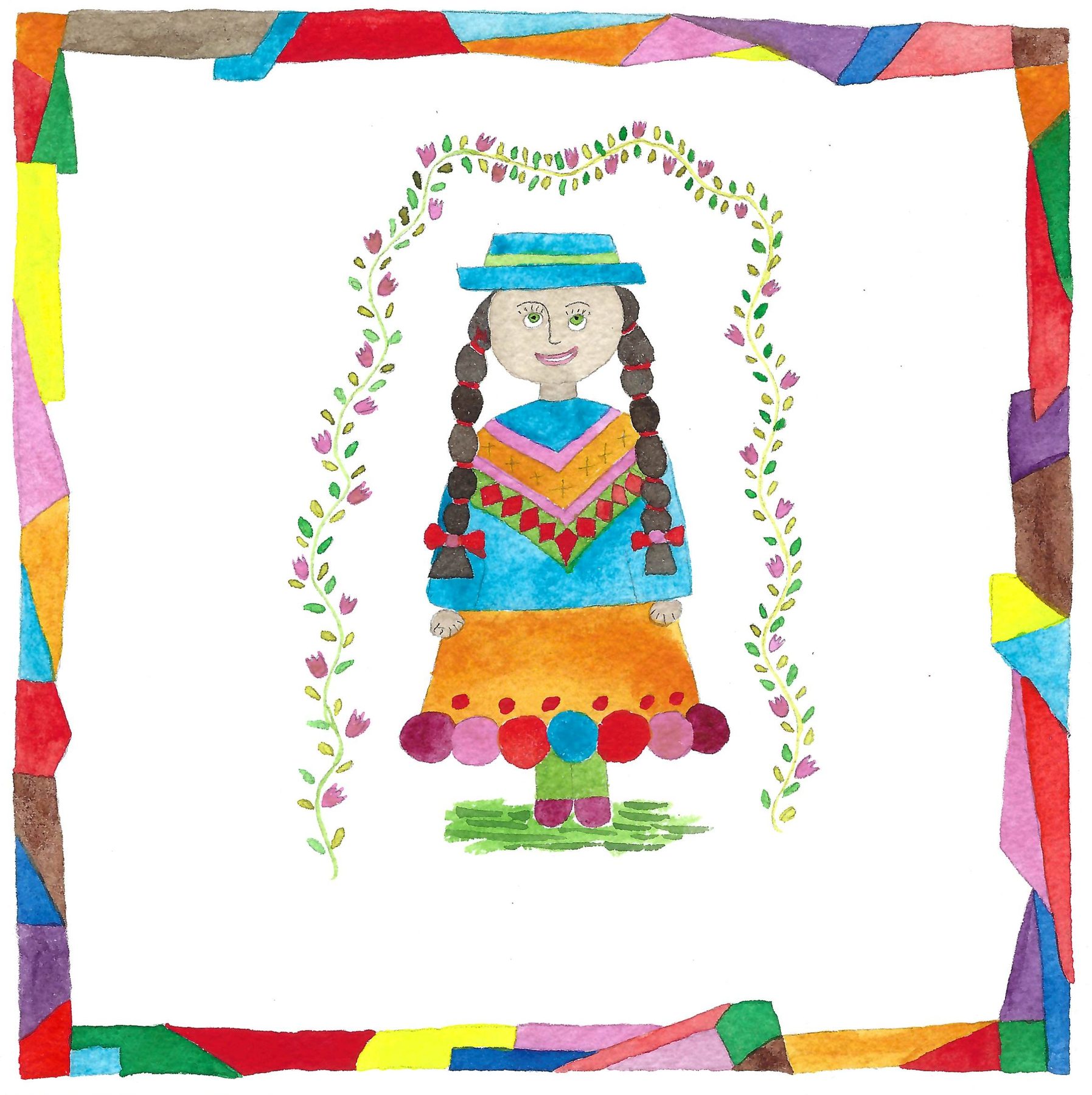Senorita with Braids